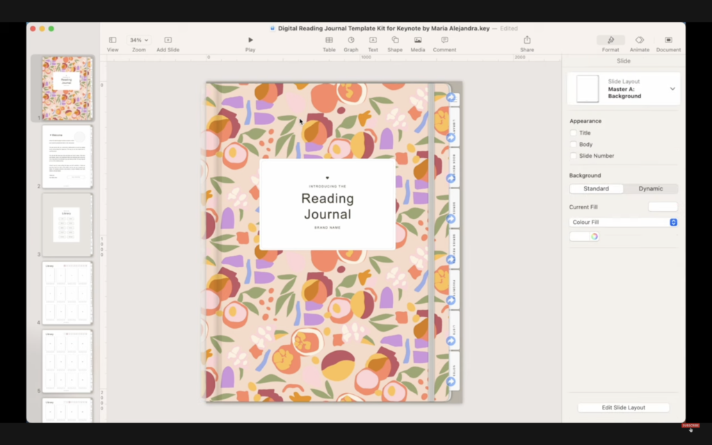 create digital journals template with ai