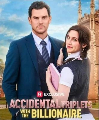 A dramatic still from Accidental Triplets With The Billionaire featuring the lead actors, a powerful CEO and a college student, with a subtle hint of romance and intrigue.