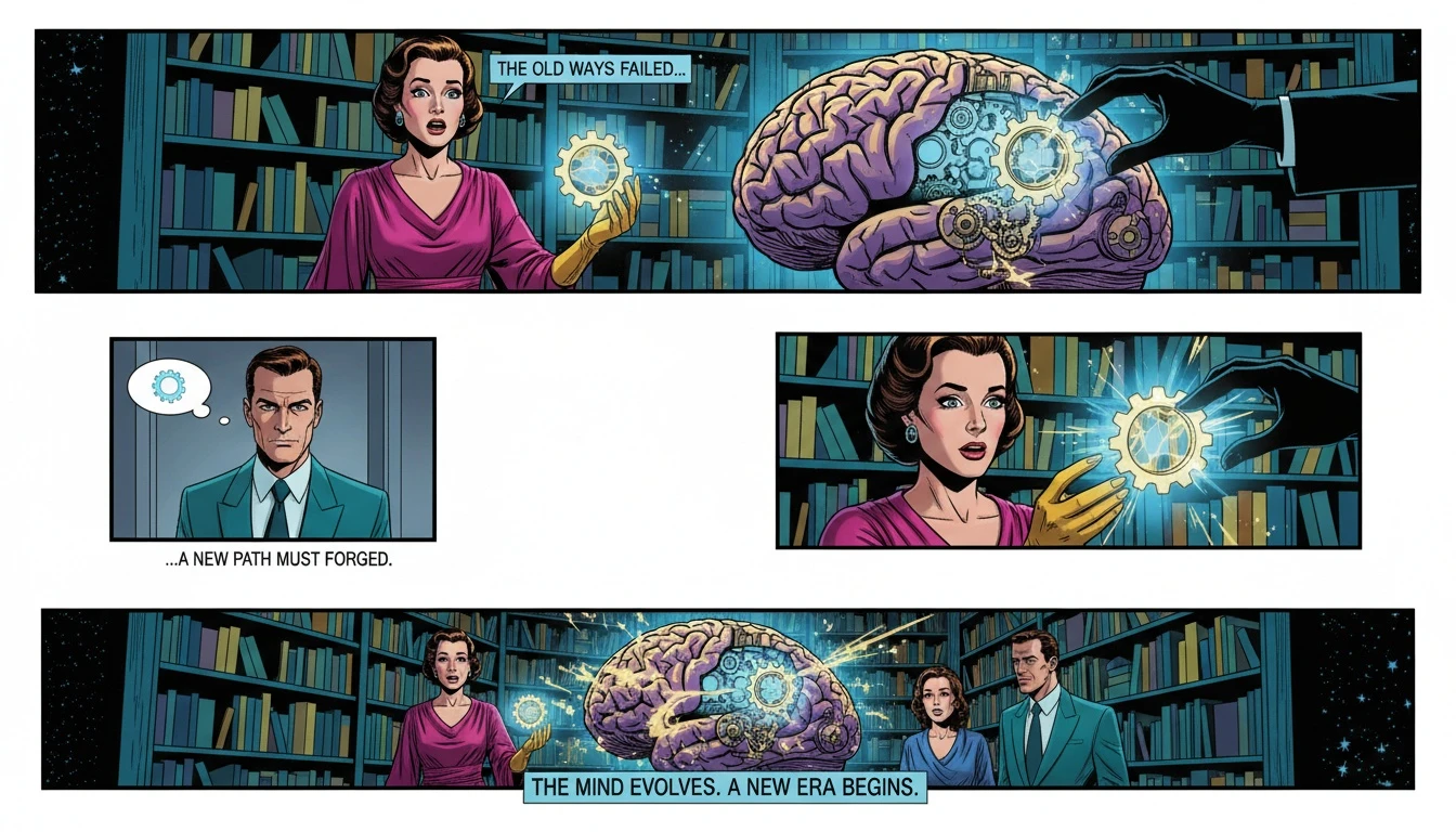 An illustration of an intricate clockwork brain, symbolizing the mind of an INTP exploring advanced personality theory for a deeper self-understanding. File: advanced-personality-theory-for-intps-bestie-ai.webp