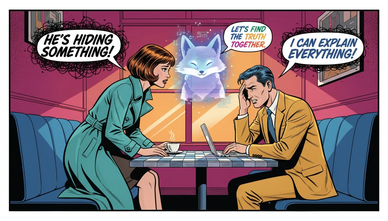 A person finds a safe space to practice with an ai chatbot for language learning, showing the comfort and connection of this new method. Filename: ai-chatbot-for-language-learning-guide-bestie-ai.webp