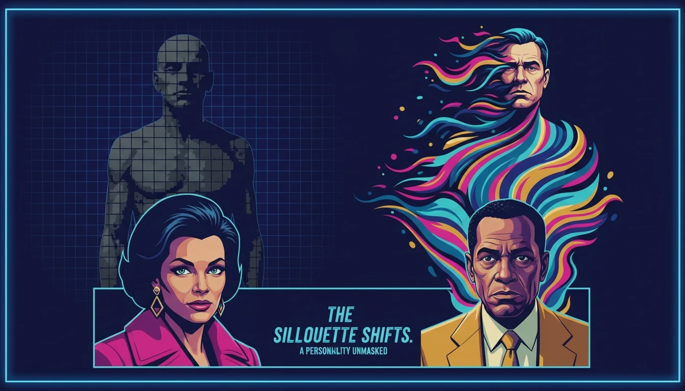 A visual representation of AI companion personality development, showing a static pixelated figure evolving into a dynamic, colorful aurora. filename: ai-companion-personality-development-bestie-ai.webp