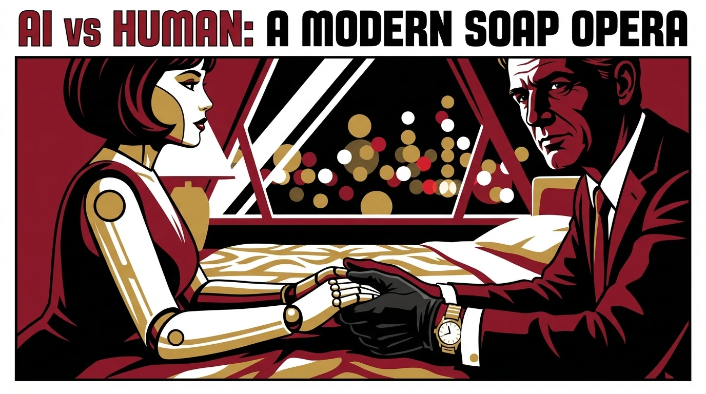 A person's hand gently holding the hand of a humanoid doll, symbolizing the complex emotional choice of an ai doll relationship vs human relationship. The background is a soft, lonely cityscape at night. Filename: ai-doll-relationship-vs-human-relationship-bestie-ai.webp