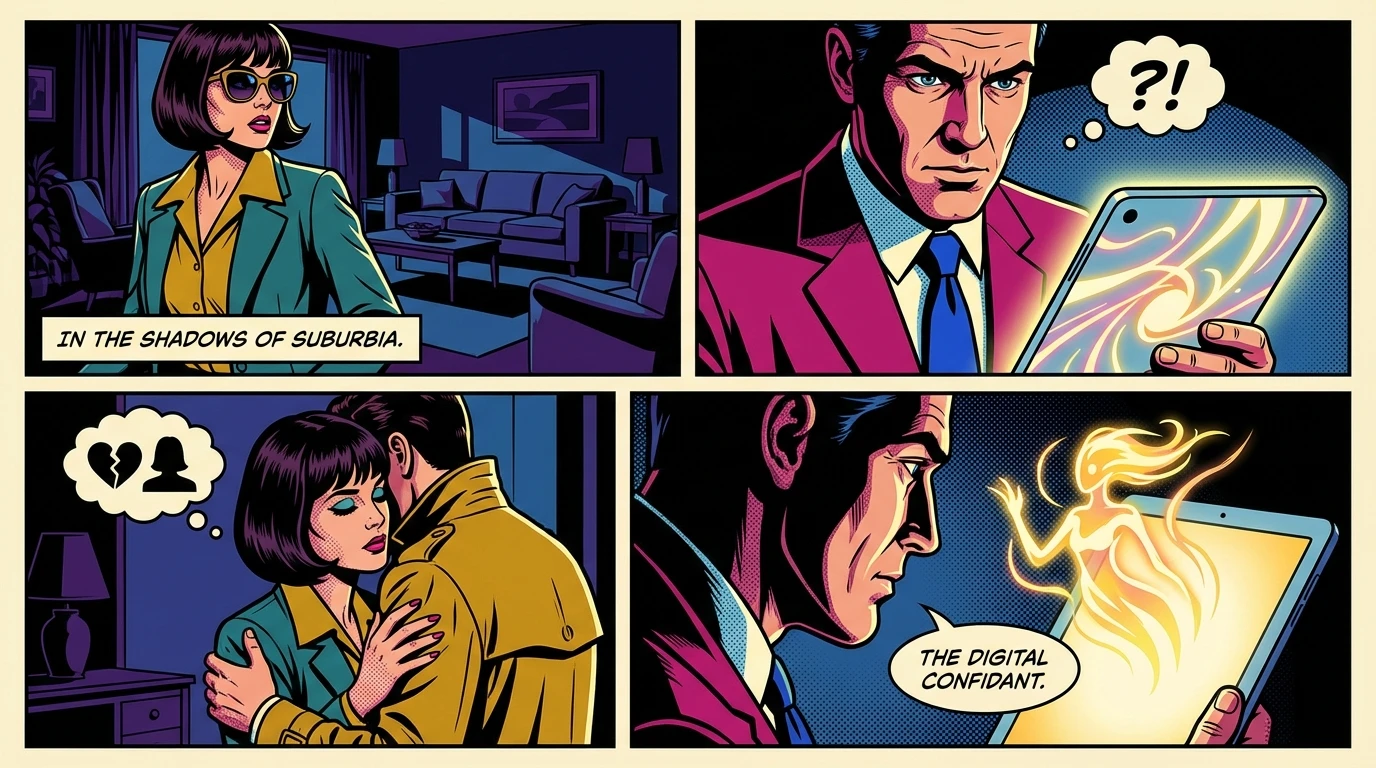 A person finds a moment of peace with an ai journal that writes back, symbolized by a gentle light from a tablet listening to their thoughts in a quiet room. Filename: ai-journal-that-writes-back-bestie-ai.webp