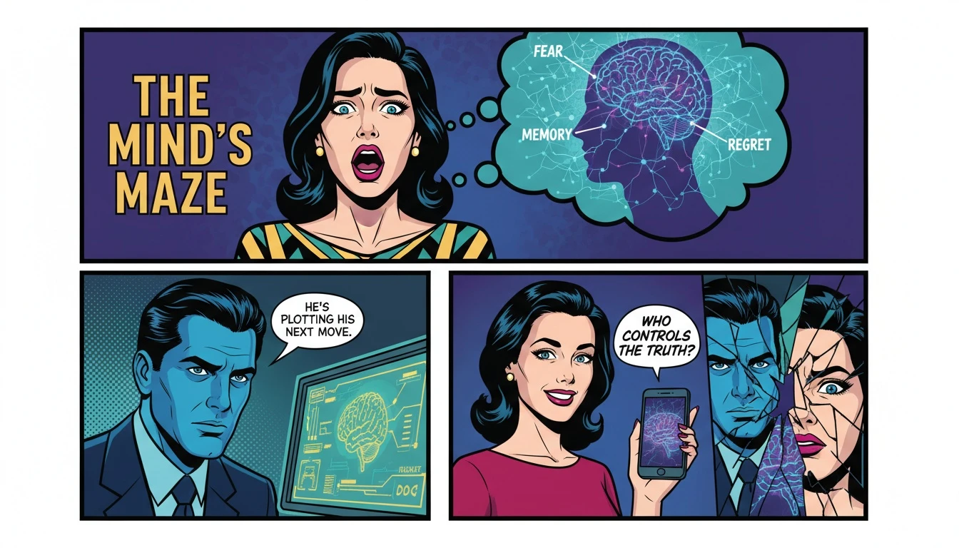 A conceptual image illustrating how an ai model for mbti prediction works by showing a neural network inside a human silhouette, symbolizing computational psychology. Filename: ai-model-for-mbti-prediction-bestie-ai.webp