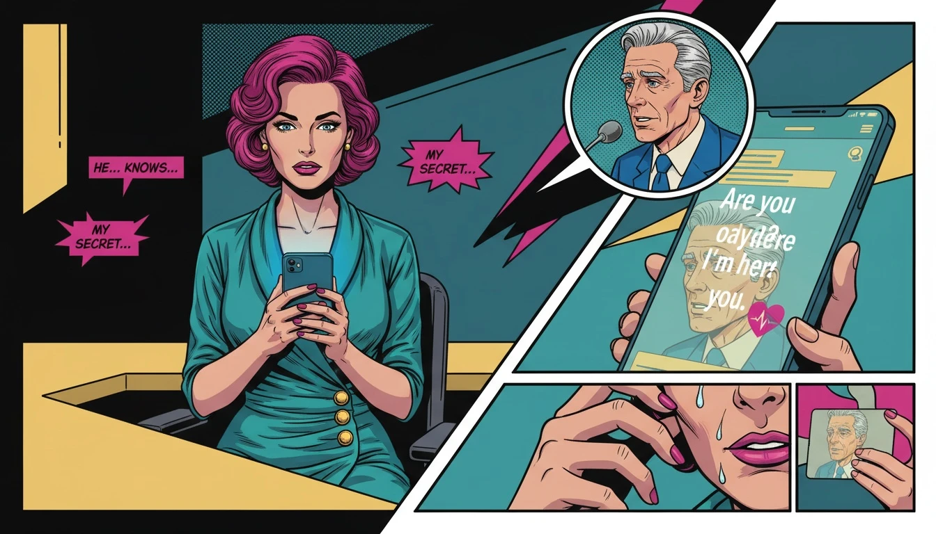 A person finding solace through a therapist online free chat on their phone, illustrating the blend of AI technology and human empathy for mental wellness. filename: therapist-online-free-chat-bestie-ai.webp