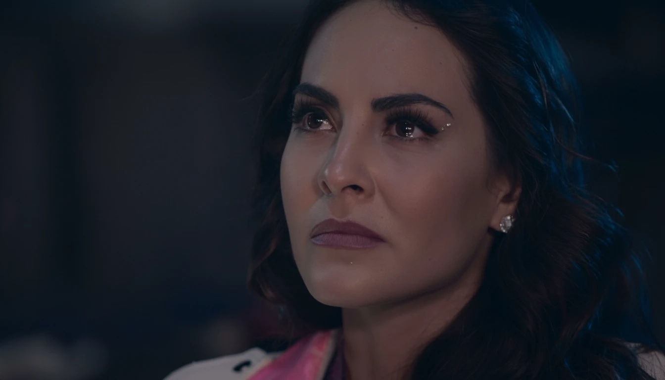 A dramatic scene from Al Matarte Descubrí Tu Amor, showing a woman in a wedding dress or a powerful CEO in a lavish setting.