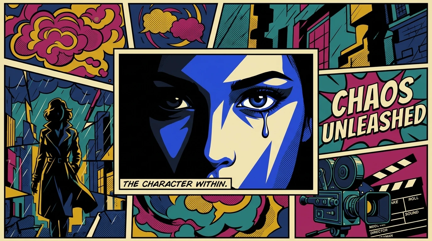 A dramatic close-up illustrating the Amanda Seyfried acting method, showing a face half in shadow with a single tear, representing the emotional toll of portraying intense characters. Filename: amanda-seyfried-acting-method-bestie-ai.webp