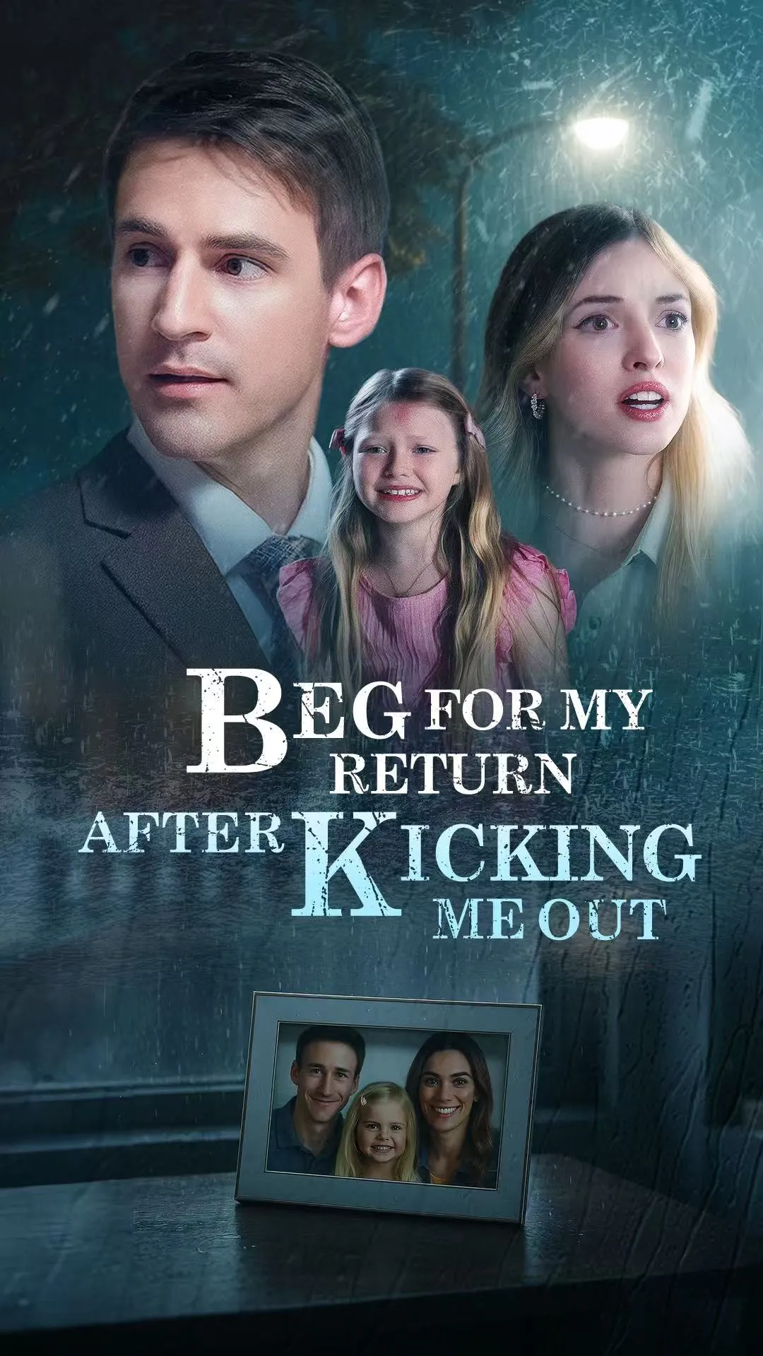 A dramatic image from Beg for My Return After Kicking Me Out, showing Charlie Clare looking resolute and free by the sea, symbolizing his journey after being cast out by his family.