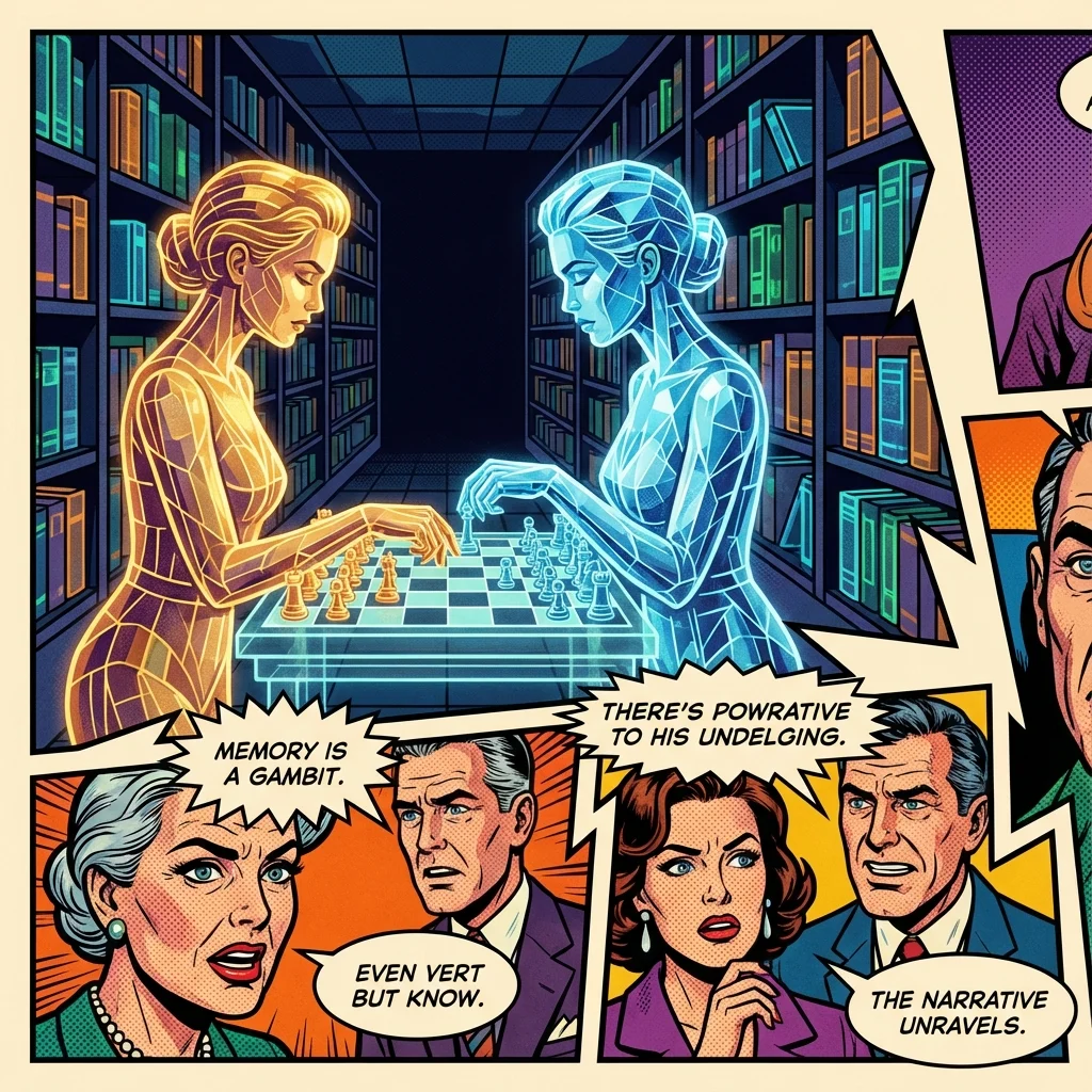 A symbolic image representing the search for the best AI for roleplay depth, showing two distinct AI figures in a strategic showdown. Filename: best-ai-for-roleplay-depth-bestie-ai.webp