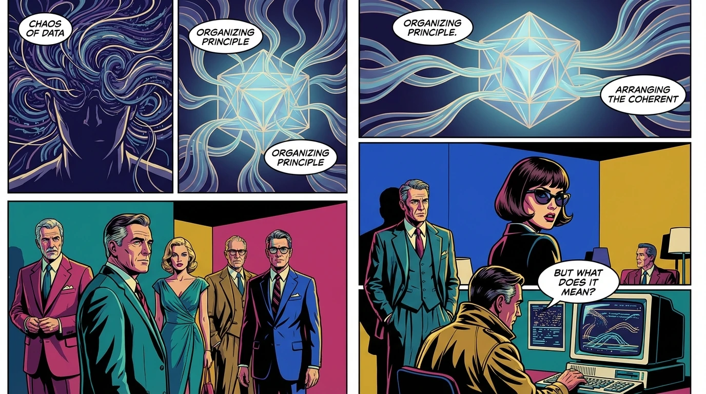 A symbolic image representing how the best AI journal app can organize chaotic thoughts into clear patterns for self-reflection. Filename: best-ai-journal-app-for-self-reflection-bestie-ai.webp