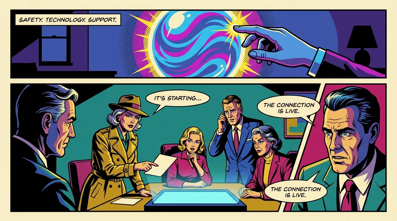 A symbolic image representing the choice of the best ai therapist app, showing a hand connecting with a digital orb of light in a safe, private space. filename: 'best-ai-therapist-app-review-bestie-ai.webp'