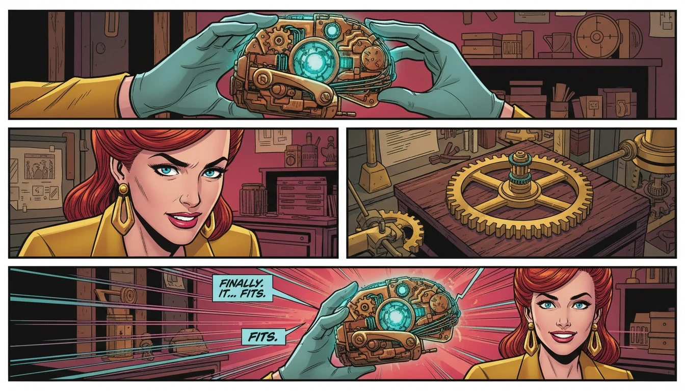 A detailed illustration showing a clockwork brain, symbolizing the discovery of the best careers for thinking personality types, fitting perfectly into an intricate machine. Filename: best-careers-for-thinking-personality-types-bestie-ai.webp