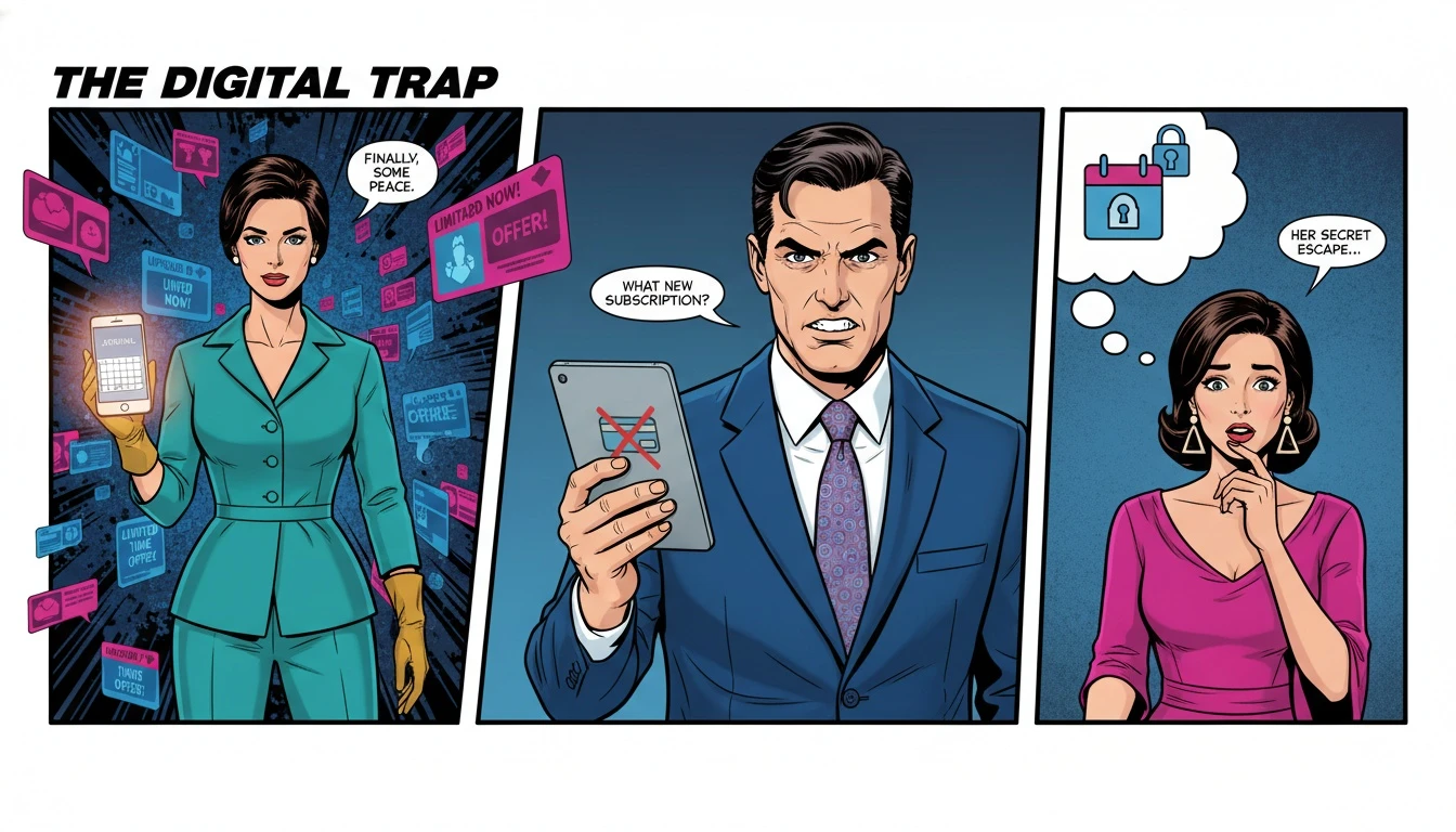 A person finding clarity with the best free AI journaling app on their phone, which represents a safe space amidst the digital noise of ads and paywalls. Filename: best-free-ai-journaling-app-bestie-ai.webp