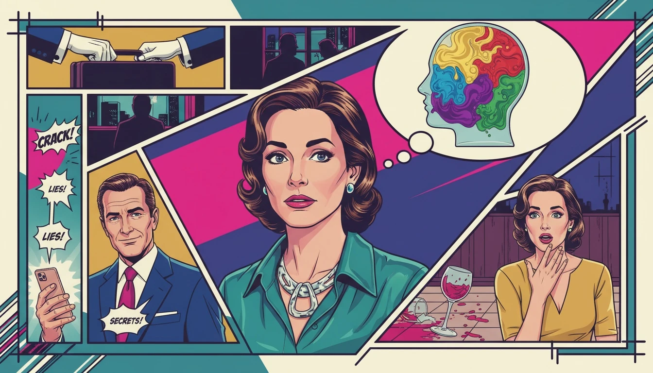 An artistic illustration explaining the big five personality traits test, showing a transparent human head with five colorful liquids swirling inside, symbolizing the OCEAN model. Filename: big-five-personality-traits-test-bestie-ai.webp