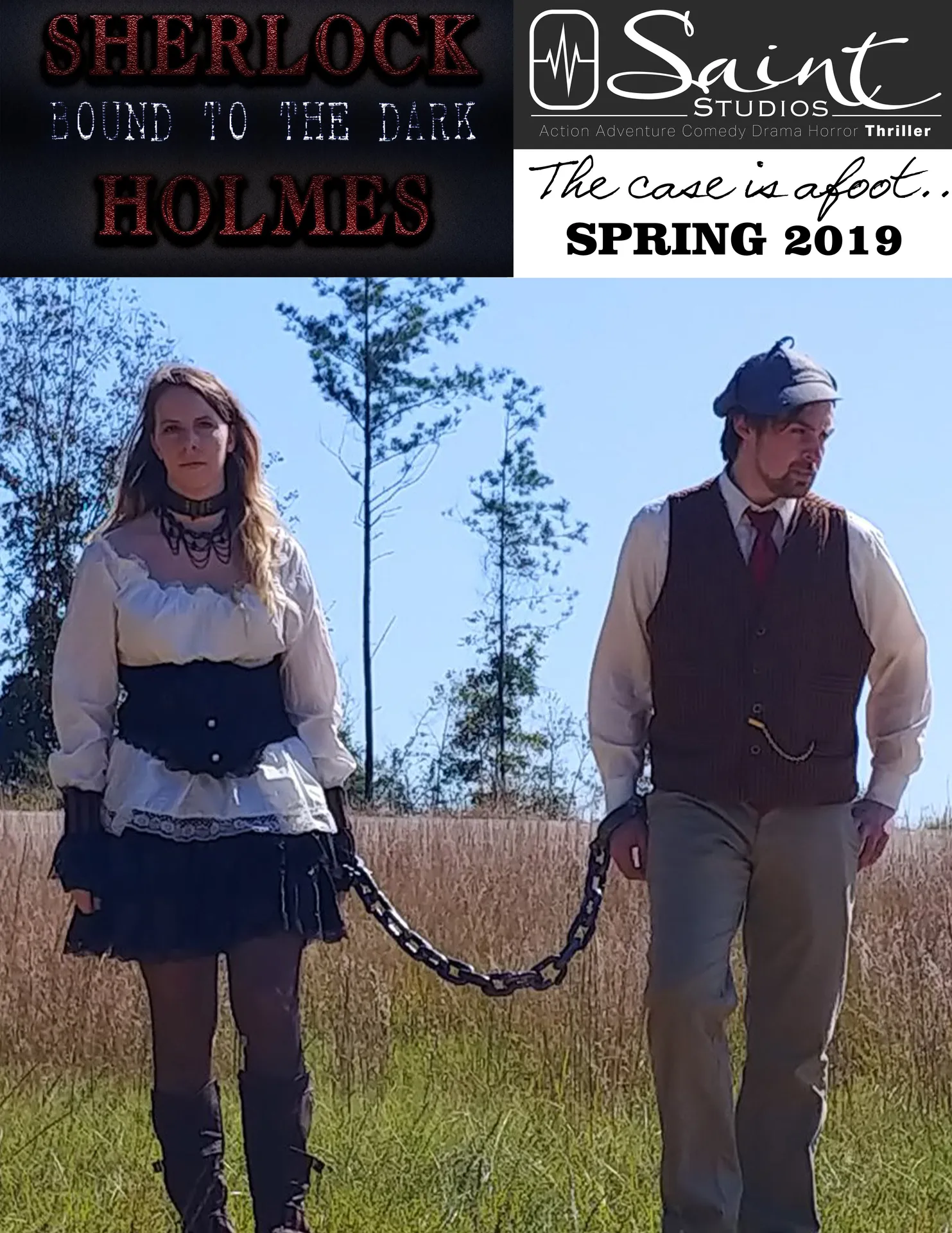 A dramatic image of Maeve and Saxon, the main characters from Bound To The Rebel Wolf, showing their intense fated mate connection amidst a fantasy wolf setting.