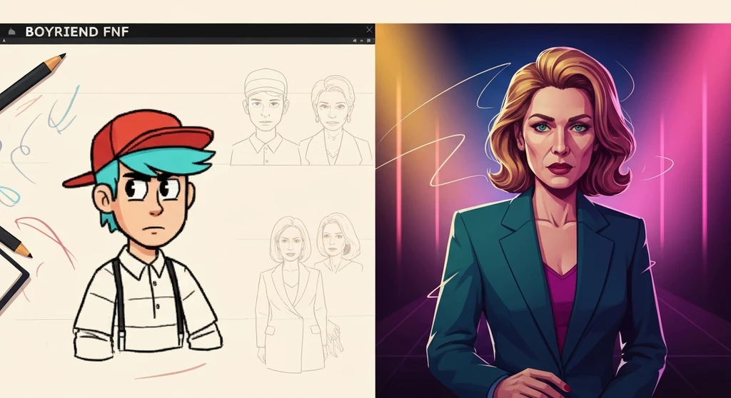 Boyfriend FNF Character Design Evolution: A Visual History