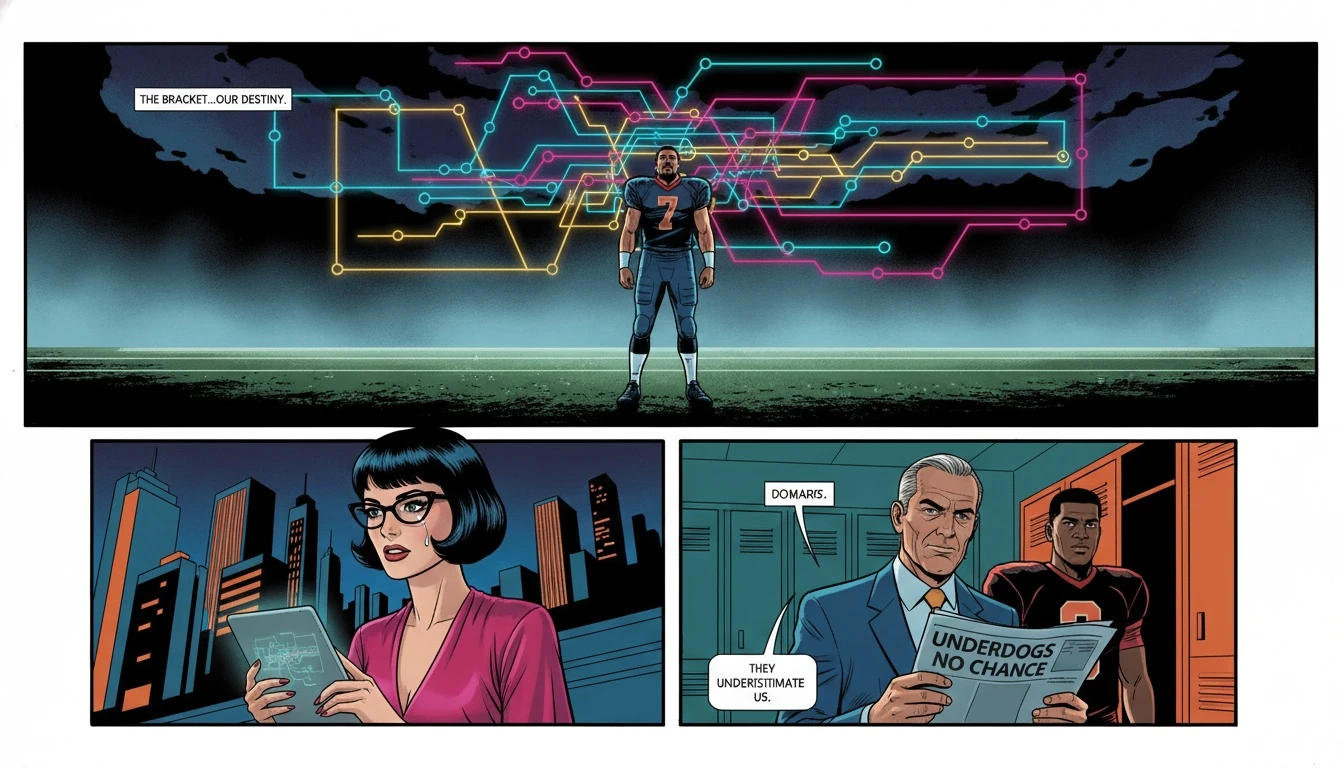 A conceptual image illustrating the complex Broncos playoff picture after Jaguars loss, showing a player contemplating the difficult path to the playoffs. Filename: broncos-playoff-picture-after-jaguars-loss-bestie-ai.webp