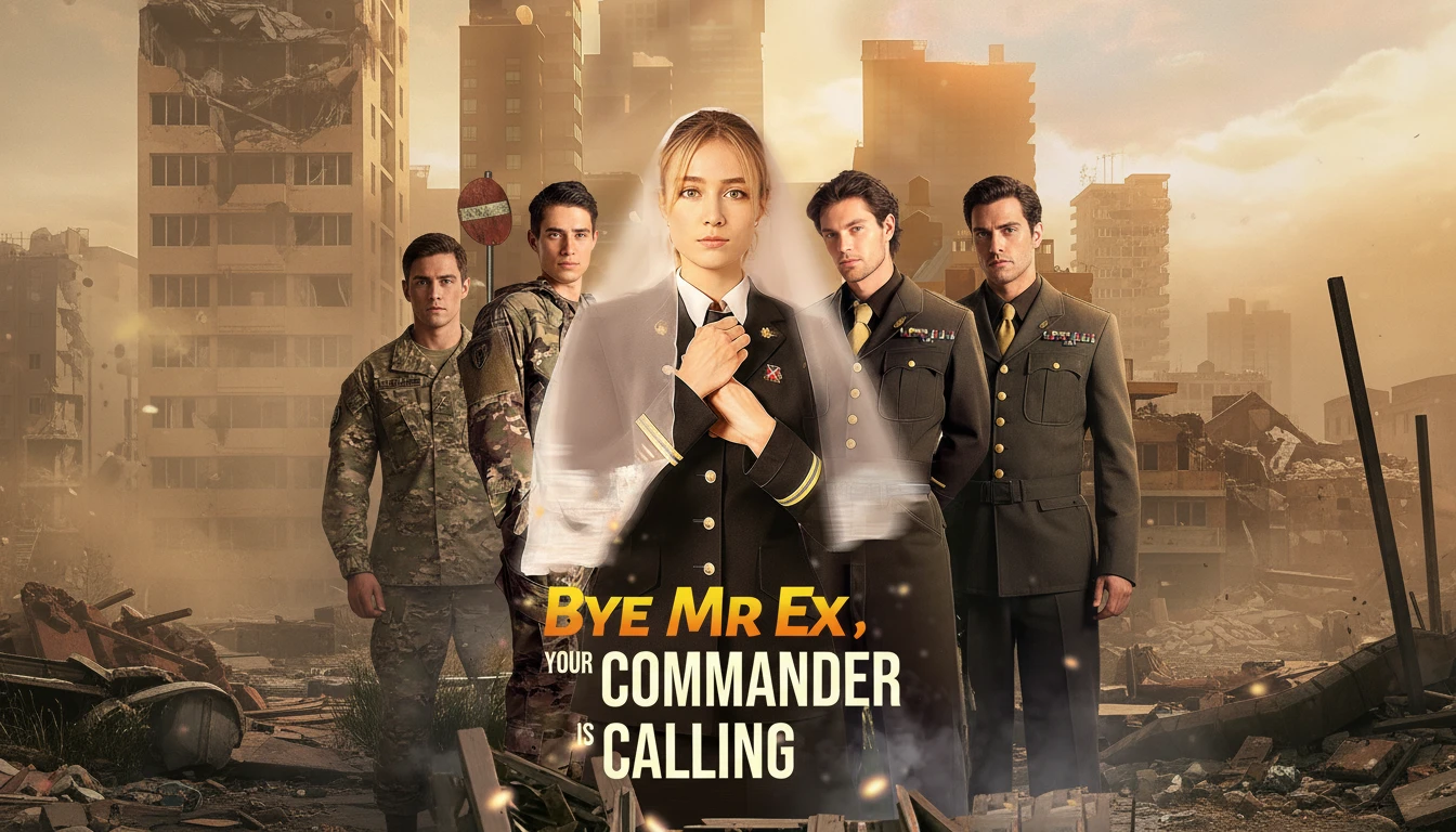 Lieutenant Langston (Hazel) in a military uniform, looking determined in a scene from Bye Mr. Ex, Your Commander is Calling.