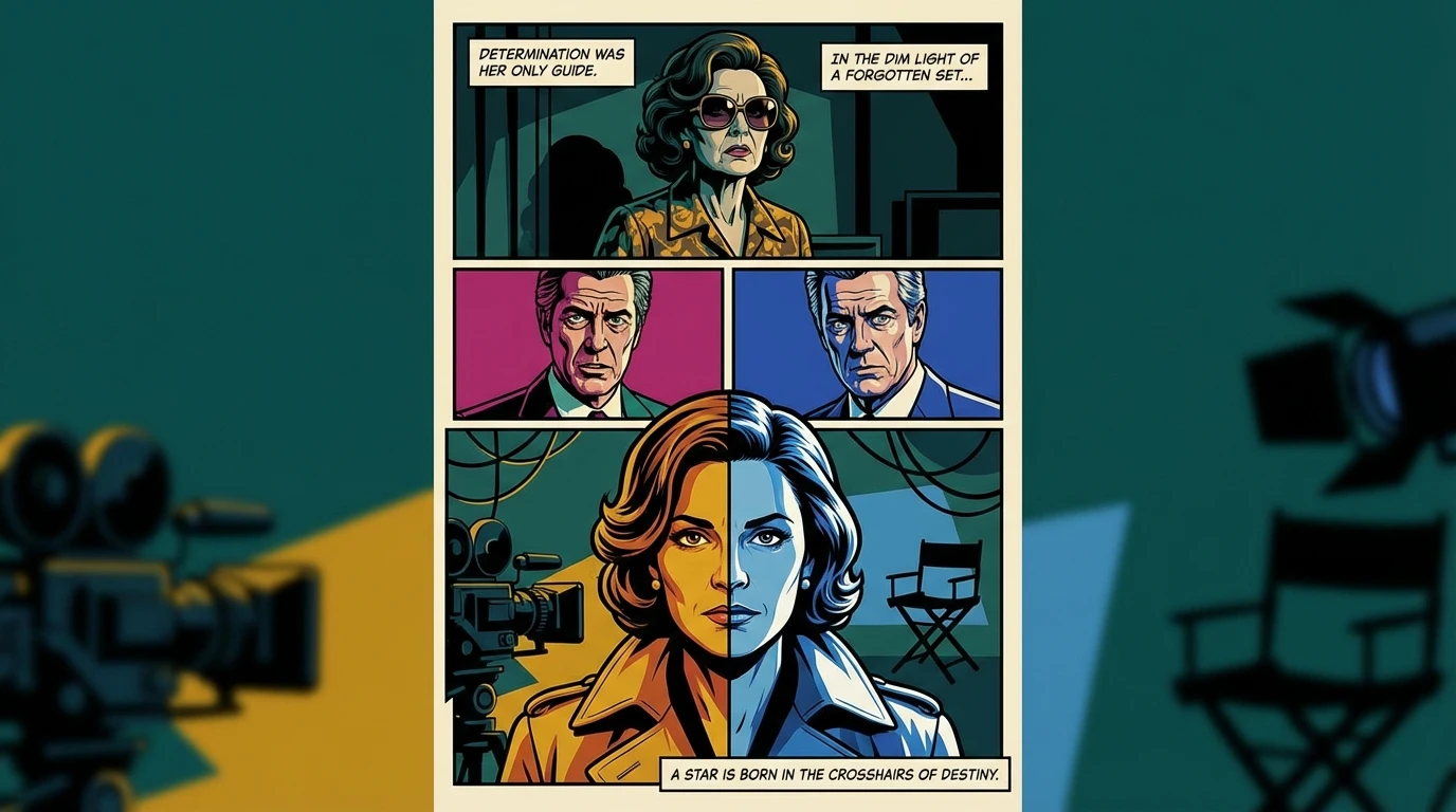 A symbolic image representing the career path of Cailee Spaeny, showing her transition from obscurity to stardom on a film set. cailee-spaeny-career-path-analysis-bestie-ai.webp