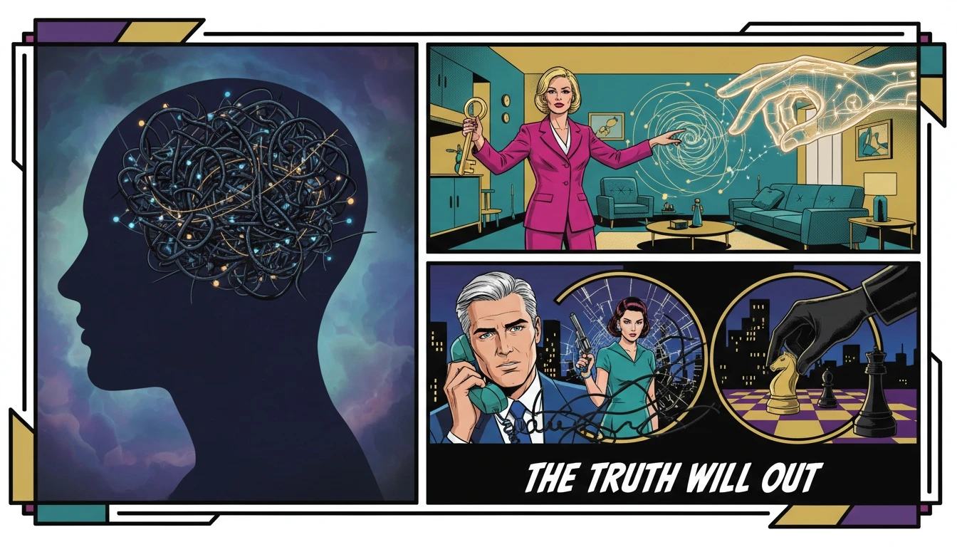 A symbolic image showing how a CBT AI chatbot helps to untangle negative thought patterns, representing the process of cognitive behavioral therapy. Filename: cbt-ai-chatbot-guide-bestie-ai.webp