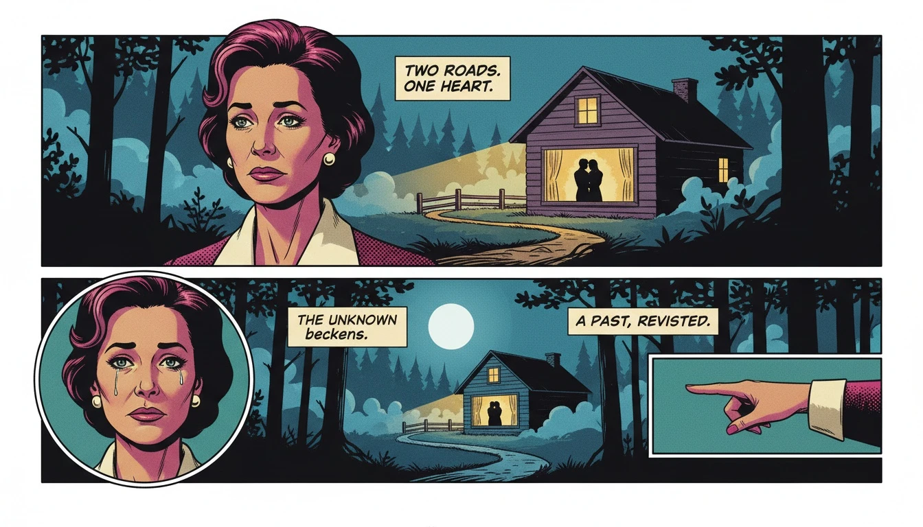 A person considers their path, symbolizing the difficult decision of confessing feelings to someone taken while respecting their existing relationship. confessing-feelings-to-someone-taken-bestie-ai.webp