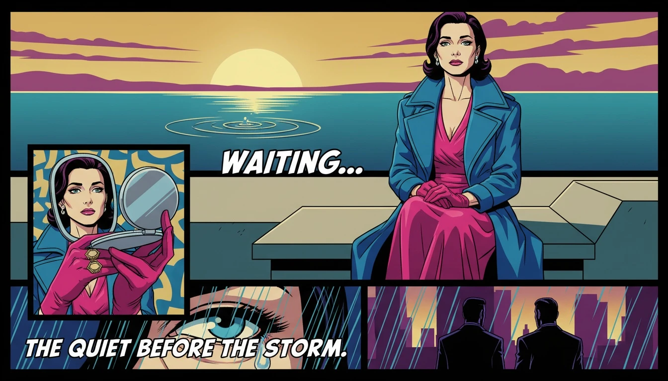 A person reflects on their mental health, using coping strategies while waiting for therapy by a calm lake at dusk. filename: coping-strategies-while-waiting-for-therapy-bestie-ai.webp