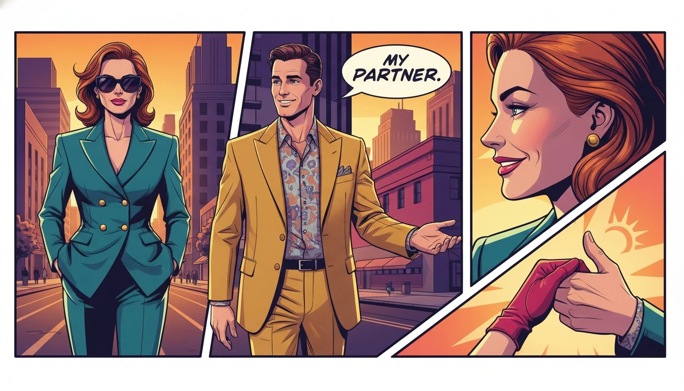 A confident, ambitious woman receives support from her partner, illustrating the key themes of this dating guide for ambitious women. filename: dating-guide-for-ambitious-women-bestie-ai.webp