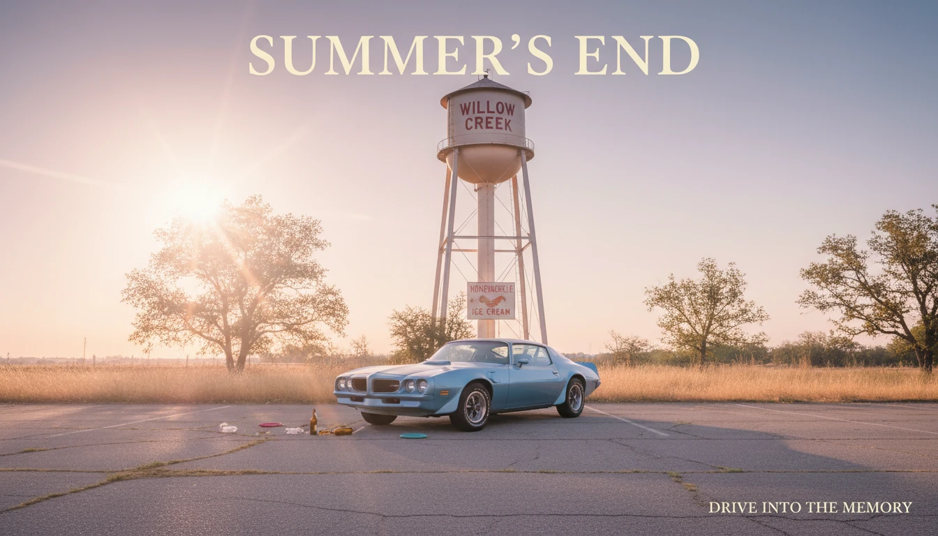 A vintage car at sunset, embodying the cultural impact of Richard Linklater's 'Dazed and Confused' and its timeless theme of youthful nostalgia. dazed-and-confused-cultural-impact-richard-linklater.webp