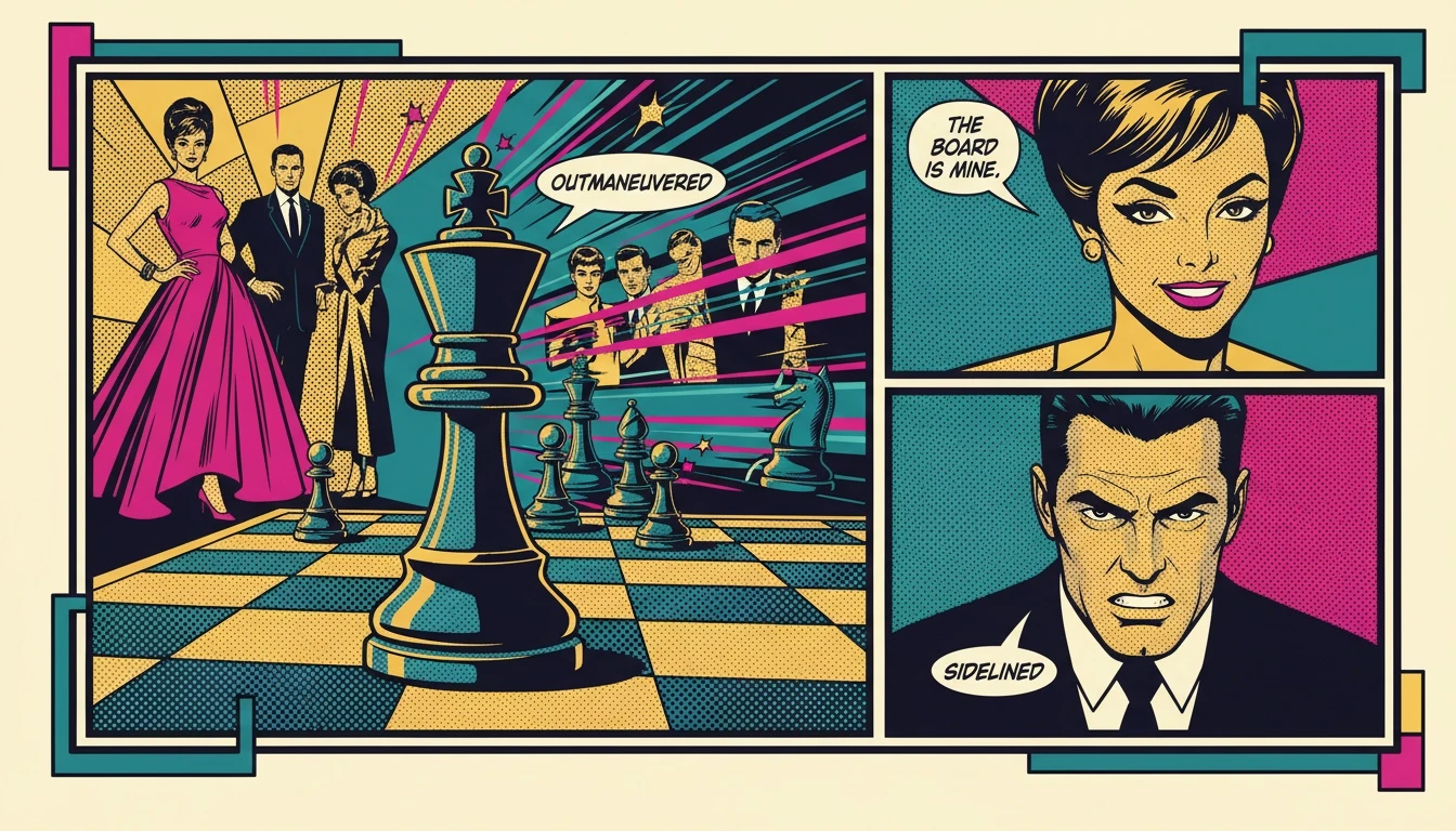 A symbolic image for a Derrick Henry benched analysis, showing a king chess piece sitting alone on the sidelines, representing a powerful player waiting to re-enter the game. Filename: derrick-henry-benched-analysis-bestie-ai.webp