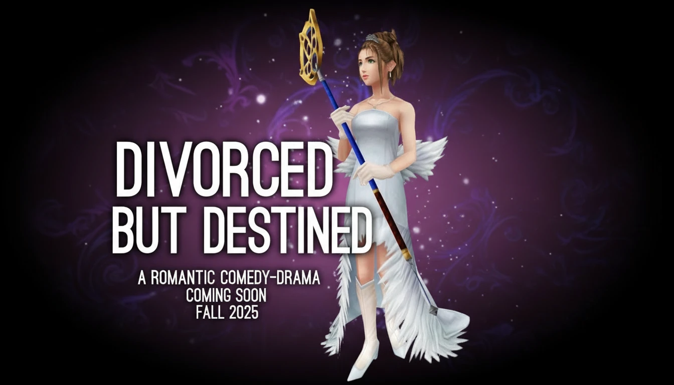 Dramatic still from Divorced But Destined featuring Daisy Davis and Terry Clark in a tense moment, reflecting the post-divorce drama and emotional intensity.