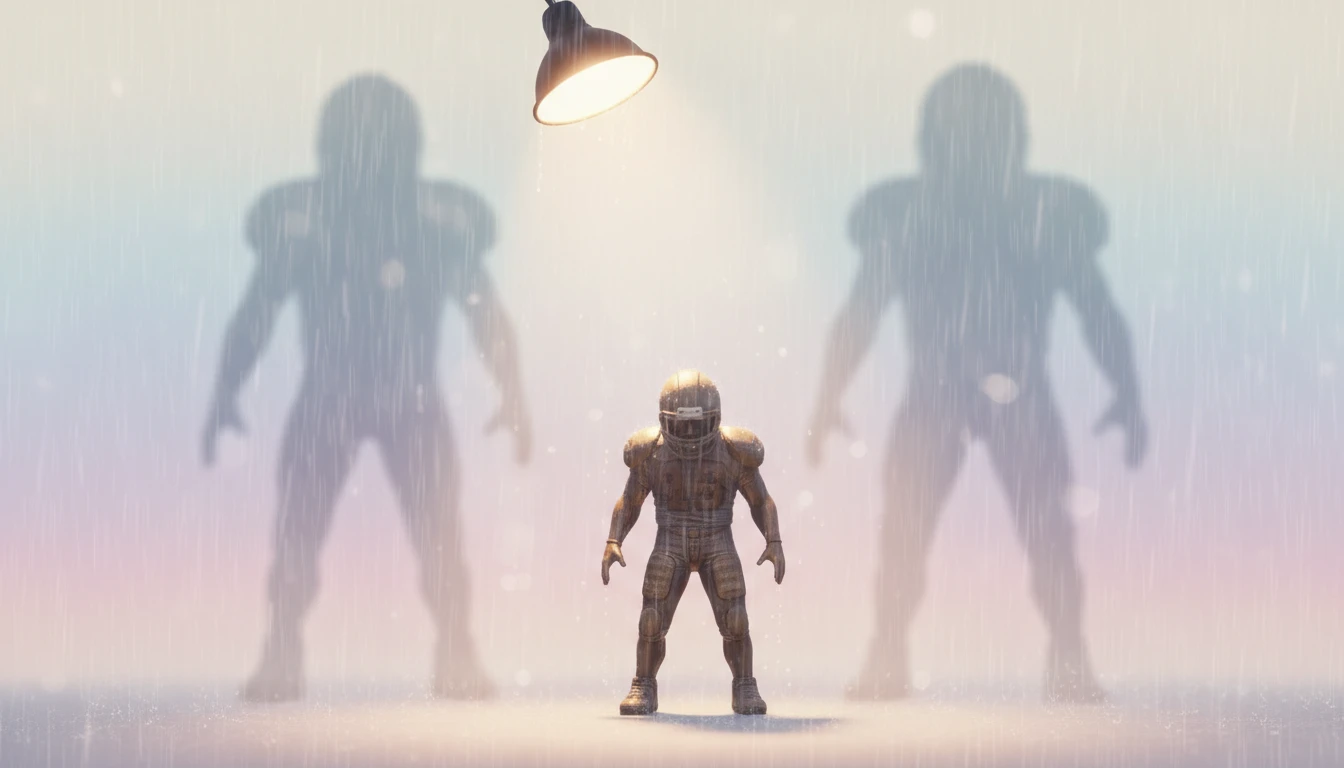 A bronze statue representing the enduring but debated legacy of Drew Brees, illustrating the complex arguments surrounding his drew-brees-all-time-qb-ranking-bestie-ai.webp.