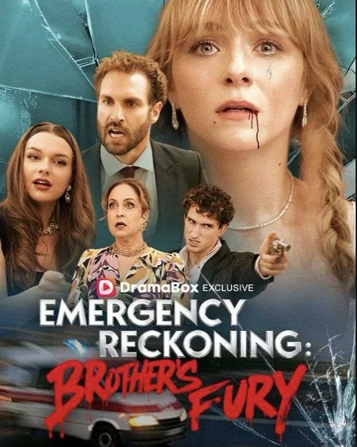 A dramatic scene from Emergency Reckoning: Brother's Fury, depicting a powerful man defending a vulnerable woman, showcasing the theme of instant karma.