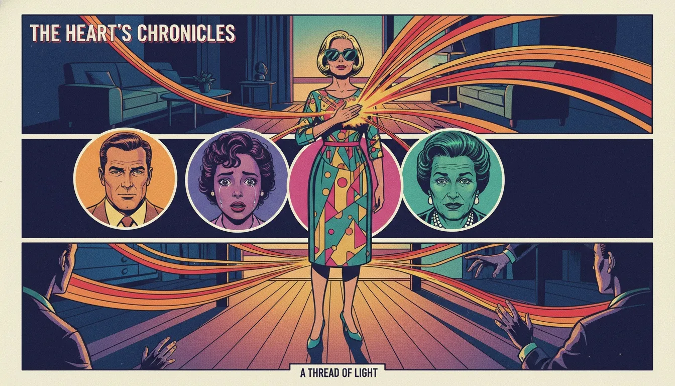 A symbolic image representing ENFP strengths, showing a person radiating colorful light that connects with others, illustrating their powerful communication style. enfp-strengths-communication-style-bestie-ai.webp