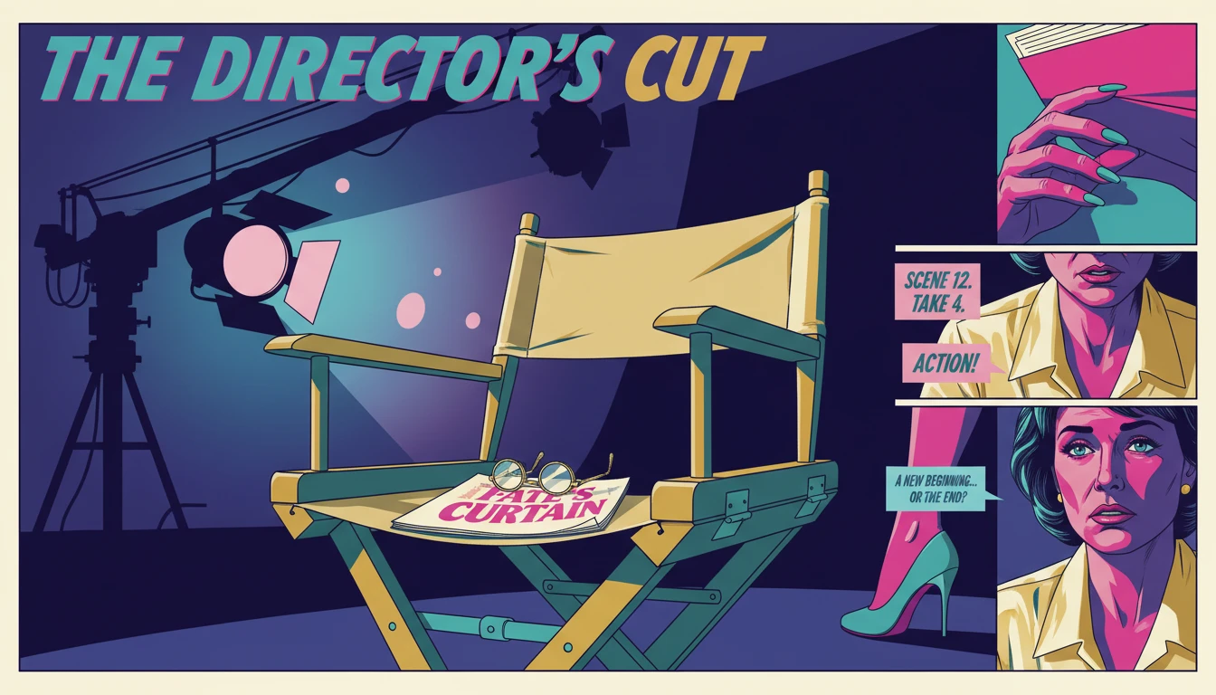 A cinematic representation of a career pivot from acting to directing-bestie-ai.webp