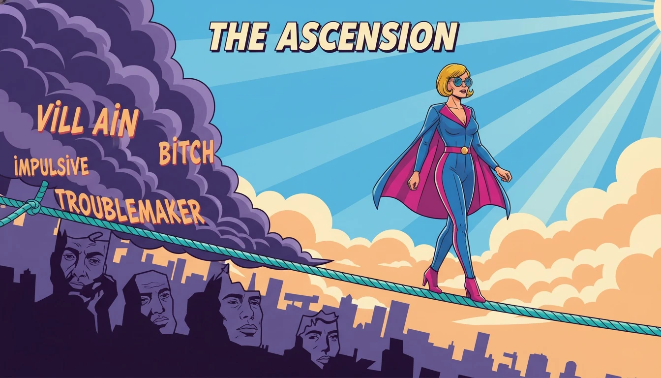 A visual representation of the ESTP personality navigating harmful stereotypes vs reality to find their authentic self. estp-stereotypes-vs-reality.webp