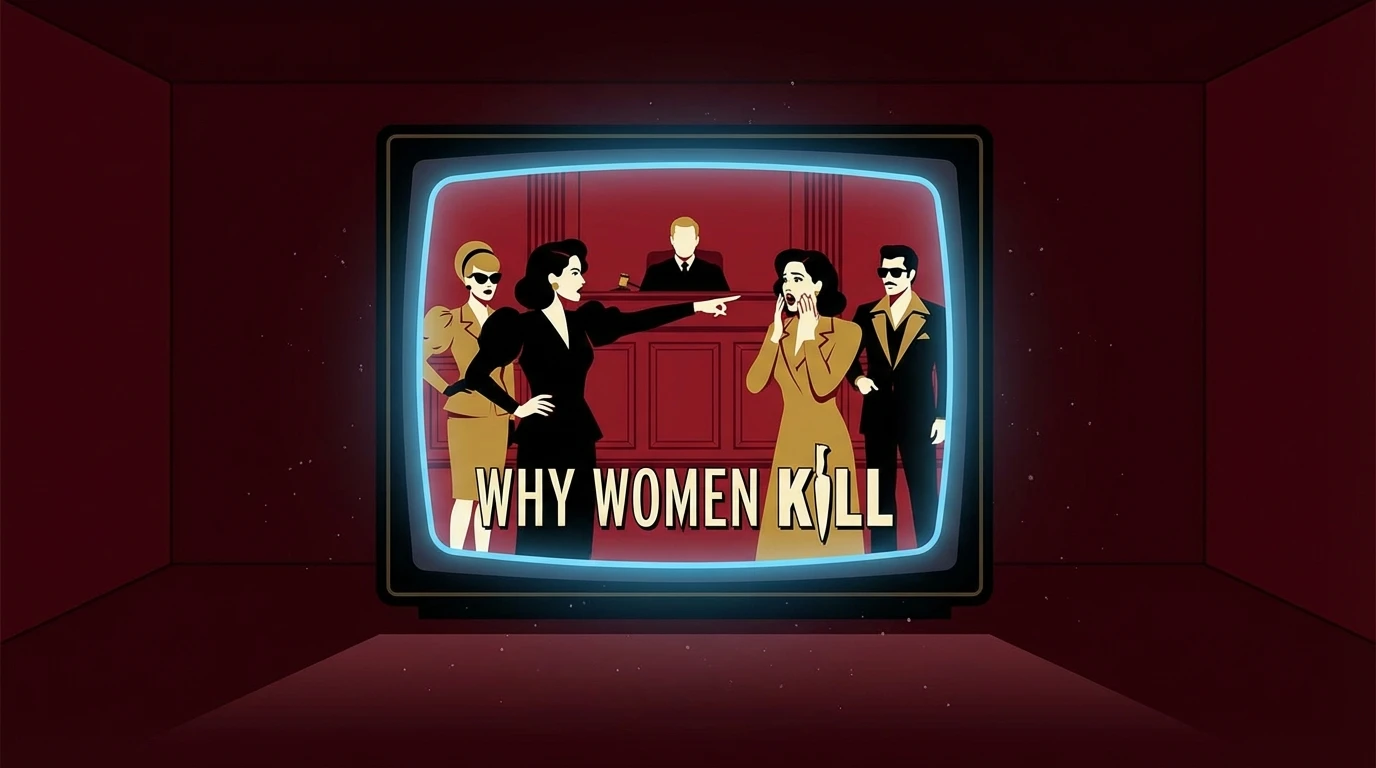 A television in a dark room illustrates the complex ethics of true crime documentaries, questioning the line between reporting and entertainment. filename: ethics-of-true-crime-documentaries-bestie-ai.webp