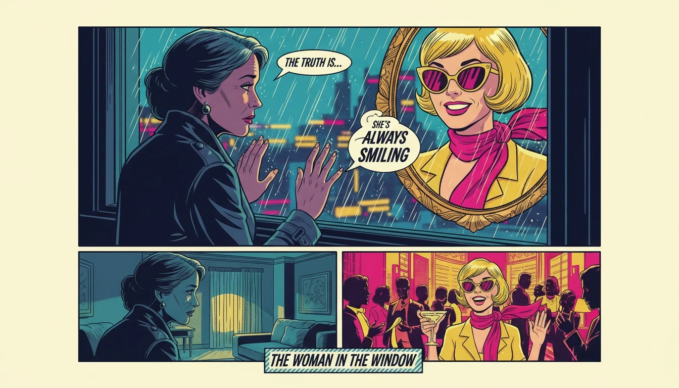 A thoughtful woman looks out a window, her reflection showing a different, more curated version, symbolizing the complexities of the Eve Hewson public persona vs private life. eve-hewson-public-persona-vs-private-life-bestie-ai.webp