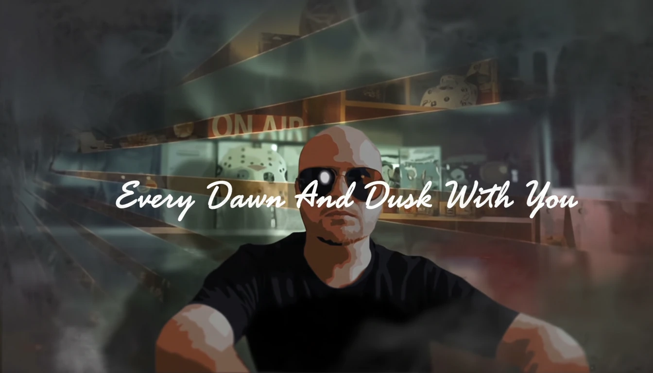 A dramatic still from the short drama 'Every Dawn And Dusk With You' featuring the main female and male leads in a romantic or intense pose.