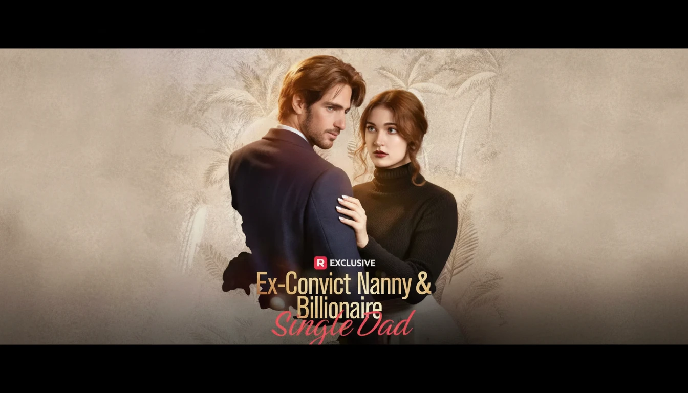 A dramatic scene from Ex-Convict Nanny And Billionaire Single Dad, showing Grace White and Alex Hill with their daughter Luna, symbolizing their reunited family.