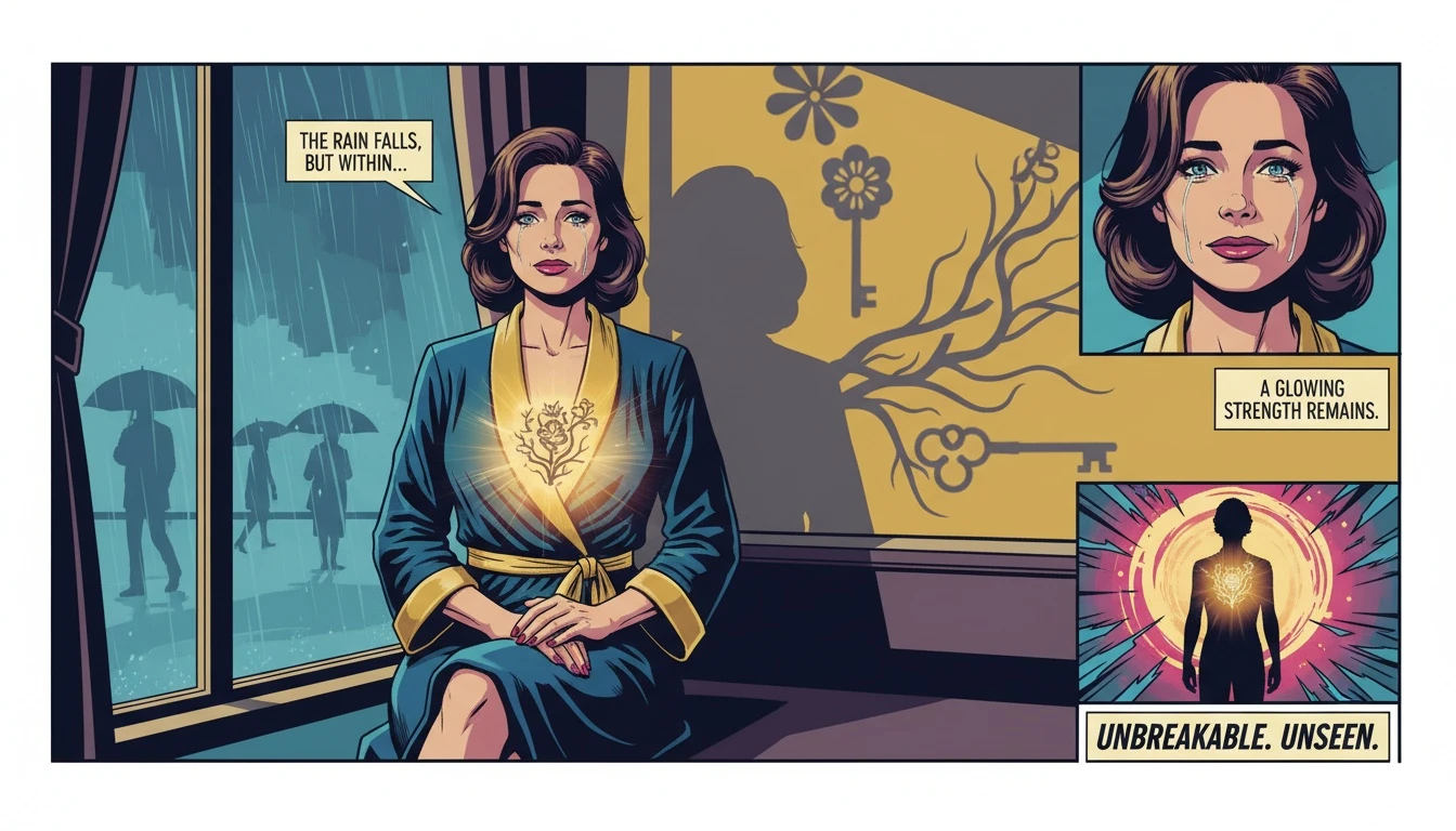 A person with a glowing inner light represents the complex feelings behind a Fi dom social misunderstanding. file: fi-dom-social-misunderstanding-infp-isfp-bestie-ai.webp