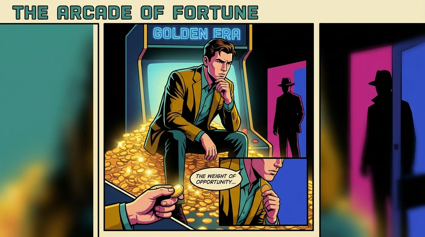 A symbolic image representing the Gaten Matarazzo net worth, showing a young actor contemplating the weight of financial success from his famous role. Filename: gaten-matarazzo-net-worth-bestie-ai.webp