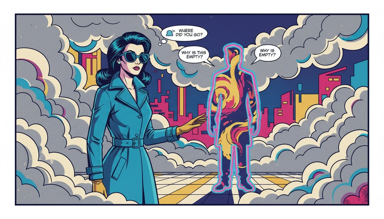 A person experiencing the confusing pain of being left alone, illustrating the core of ghosting vs breaking up psychology and ambiguous loss. Filename: ghosting-vs-breaking-up-psychology-bestie-ai.webp