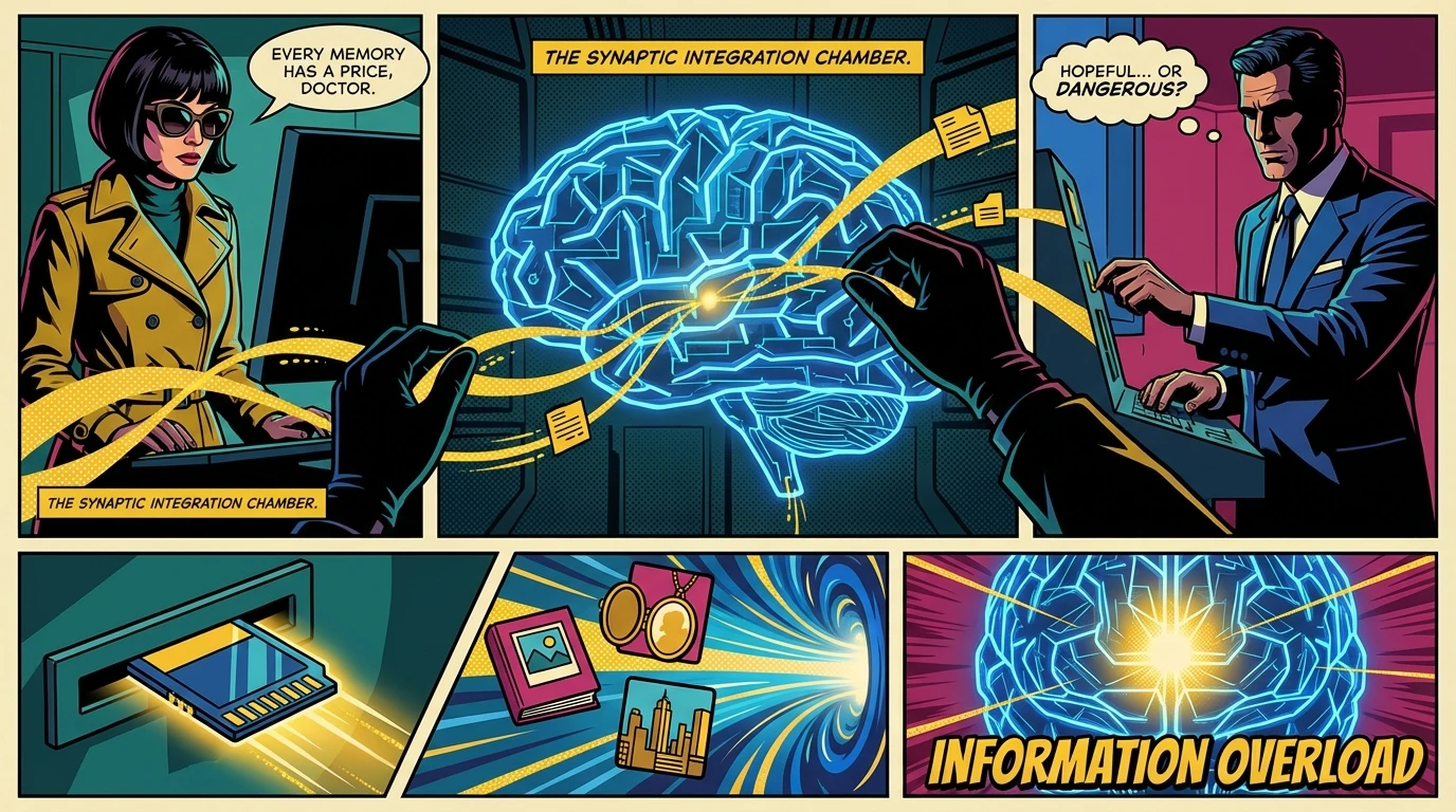 A digital brain of glowing light illustrates how grok ai companion memory settings work to weave together conversations and long-term memory. Filename: grok-ai-companion-memory-settings-guide-bestie-ai.webp