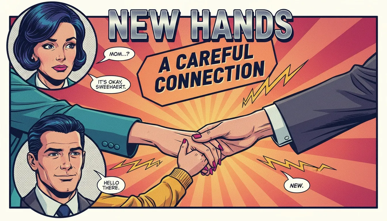 A hopeful visual guide to dating for single parents, showing hands connecting to represent new family dynamics and protecting children's well-being. guide-to-dating-for-single-parents-bestie-ai.webp