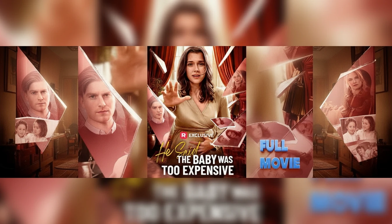 A dramatic still from "He Said The Baby Was Too Expensive" showing Iris Astor in a hospital bed with her powerful father, Alec Astor, looking on, symbolizing the reveal of her true identity and the reversal of fortune in He Said The Baby Was Too Expensive.