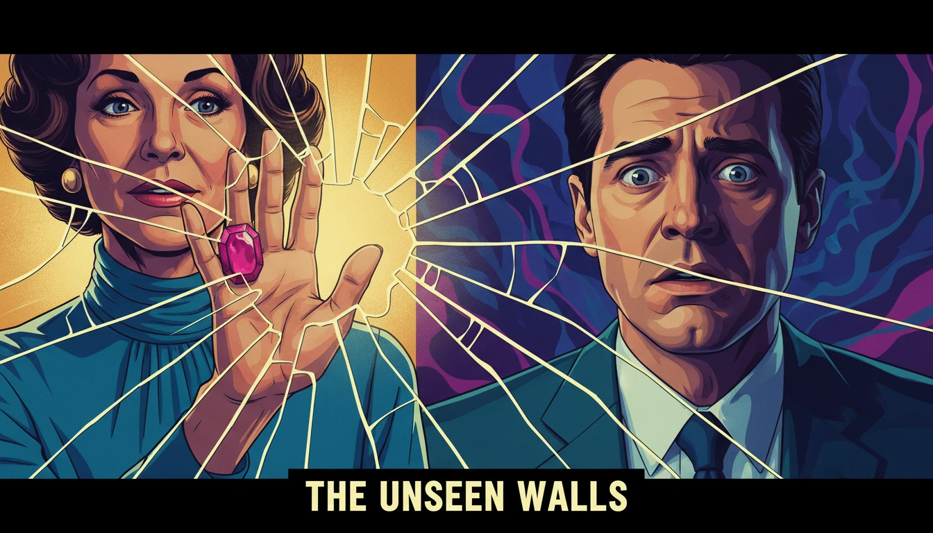 A symbolic image representing how to communicate with a defensive person, showing a gentle hand reaching out to a cracked barrier behind which a fearful person hides. Filename: how-to-communicate-with-a-defensive-person-bestie-ai.webp