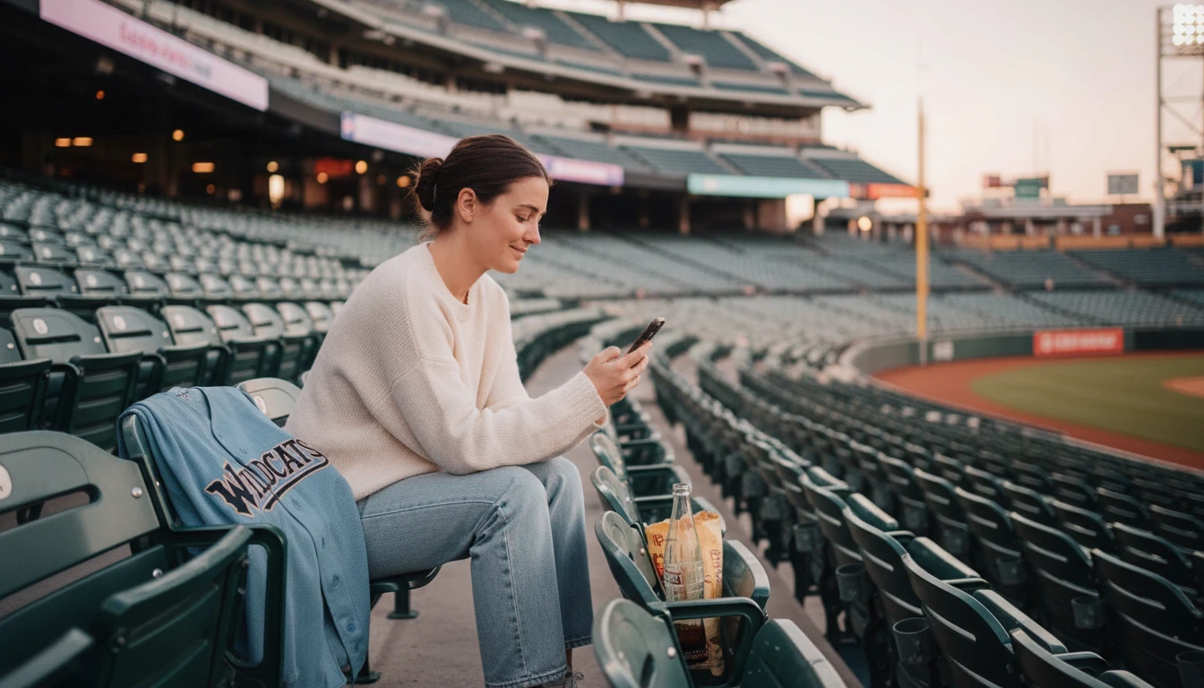 A thoughtful fan considers how to cope when your favorite player is traded while sitting in an empty stadium at dusk, symbolizing fan grief. how-to-cope-when-your-favorite-player-is-traded-bestie-ai.webp