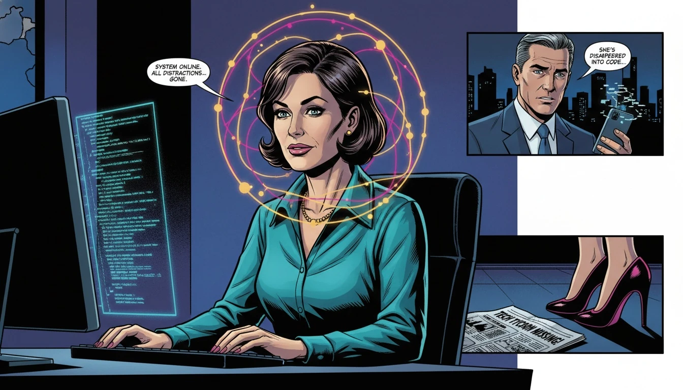 A focused individual experiencing a moment of peak performance, illustrating how to enter flow state by eliminating distractions and achieving deep concentration. how-to-enter-flow-state-bestie-ai.webp