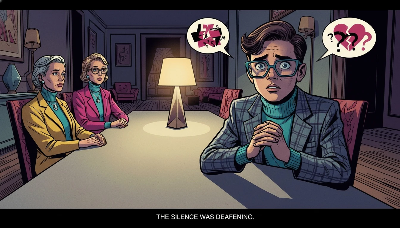 A young person trying to figure out how to get parents to listen about a sibling's behavior, sitting at a table with a look of concern. how-to-get-parents-to-listen-about-a-sibling-bestie-ai.webp