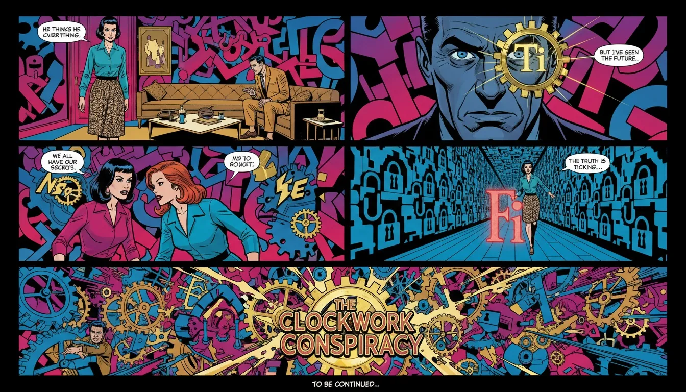 An intricate, glowing clockwork mechanism representing the cognitive functions, illustrating how to interpret mbti results as a personal blueprint. Filename: how-to-interpret-mbti-results-bestie-ai.webp